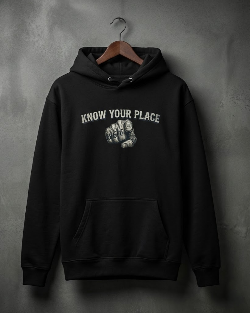 KNOW YOUR PLACE – Hoodie