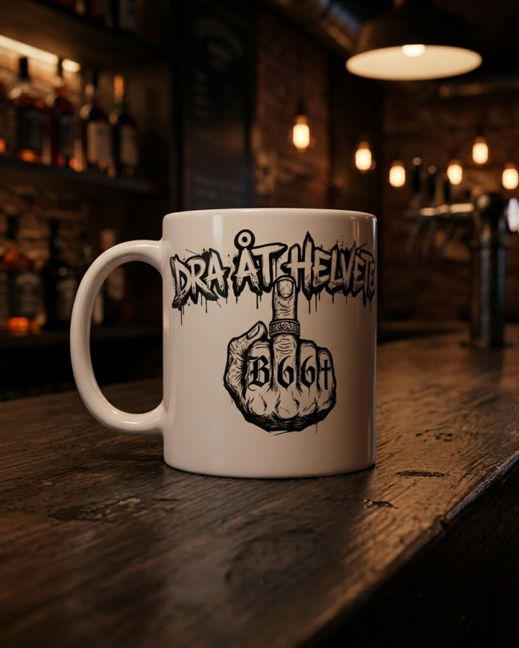Dra åt helvete – kaffemugg