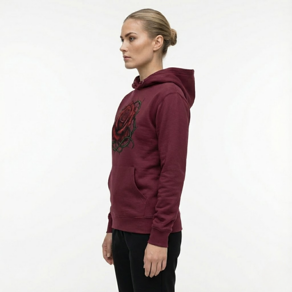 Scarlet Thorn Hoodie – Maroon