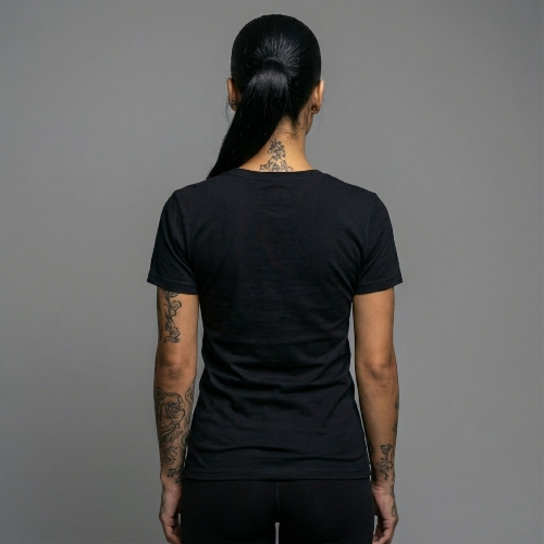 Bolanche66 Script Tee – Women’s Fit (Black/Gold)