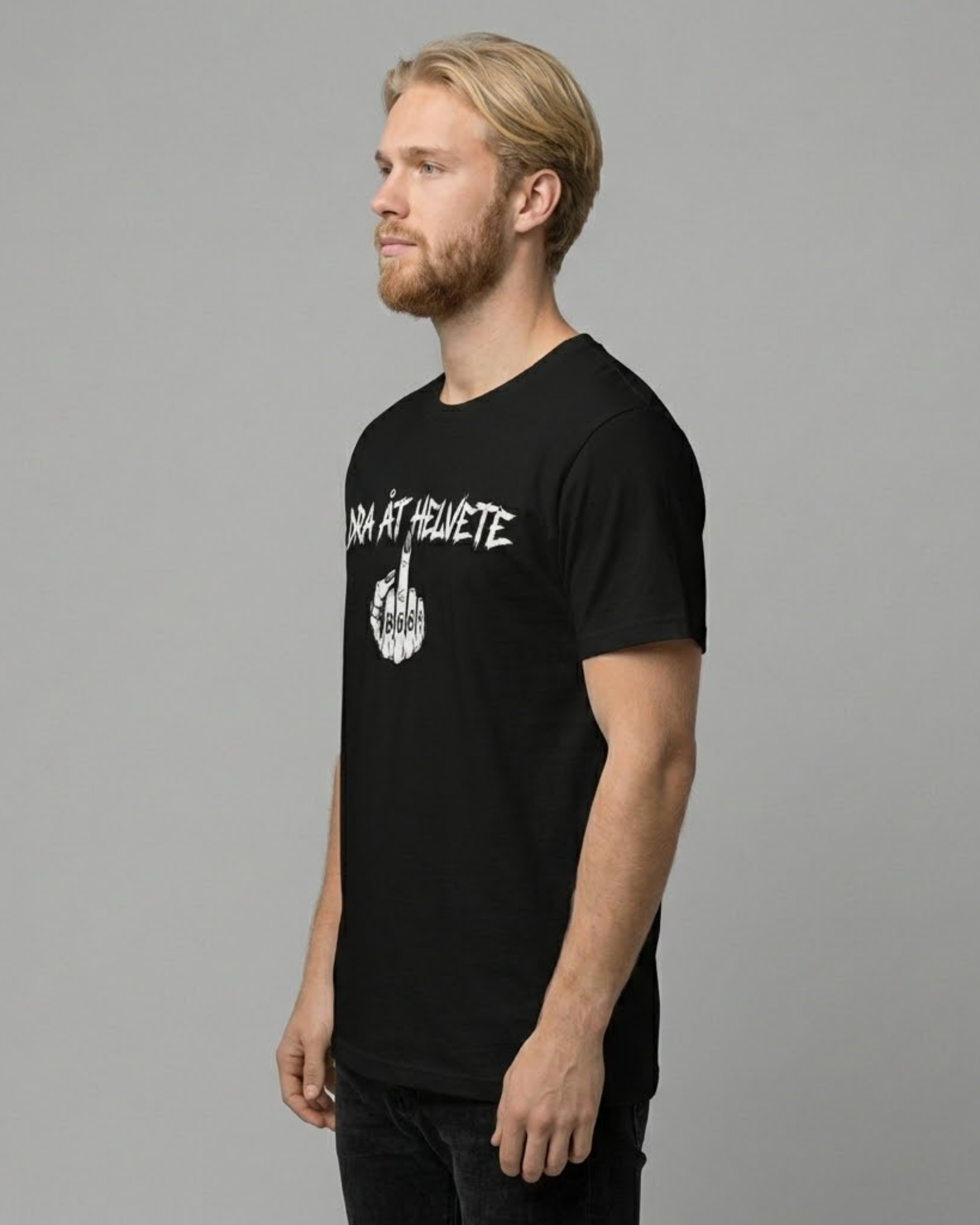 B66 Savage Tee – “Dra Åt Helvete” Black