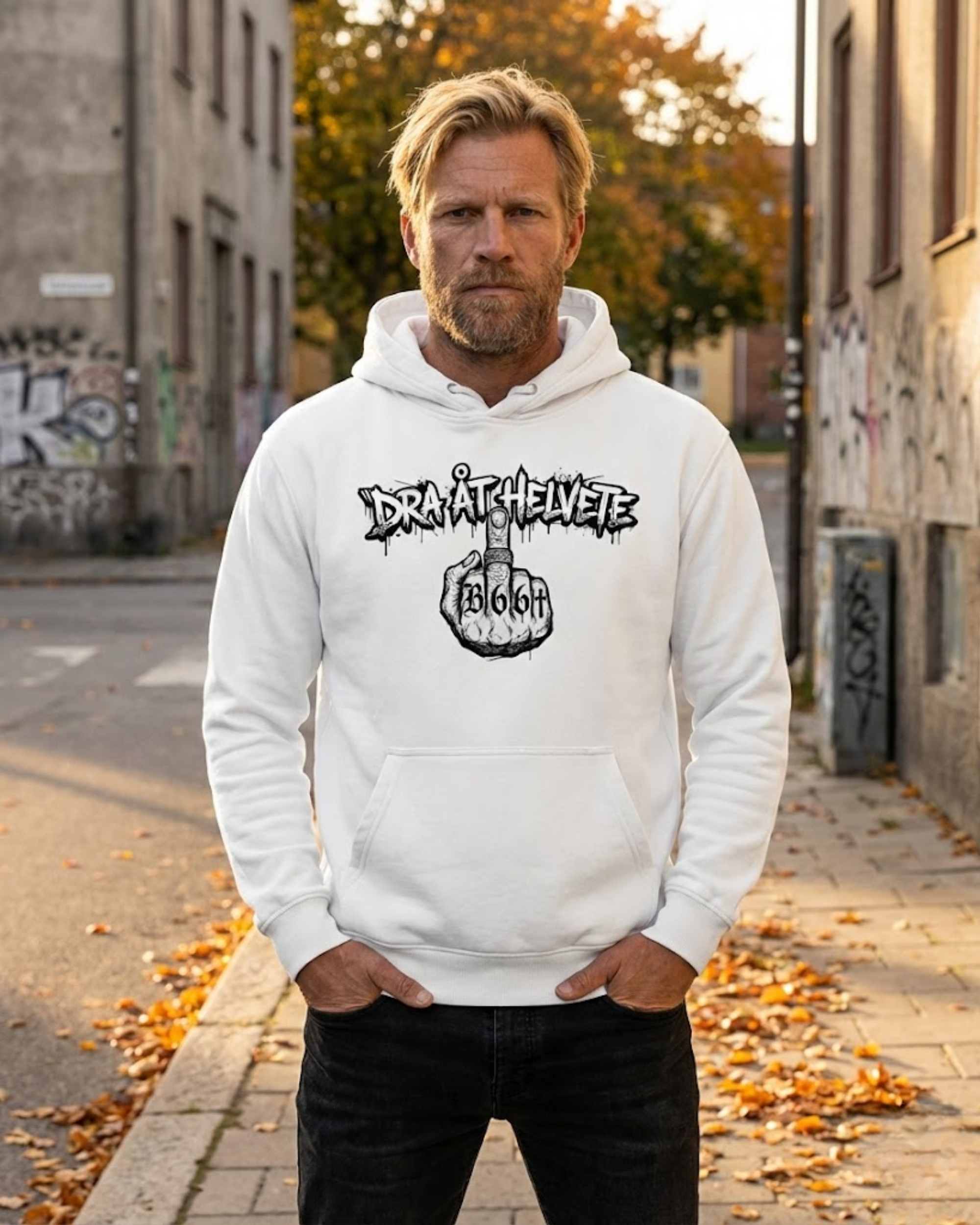 B66 Savage Hoodie – White