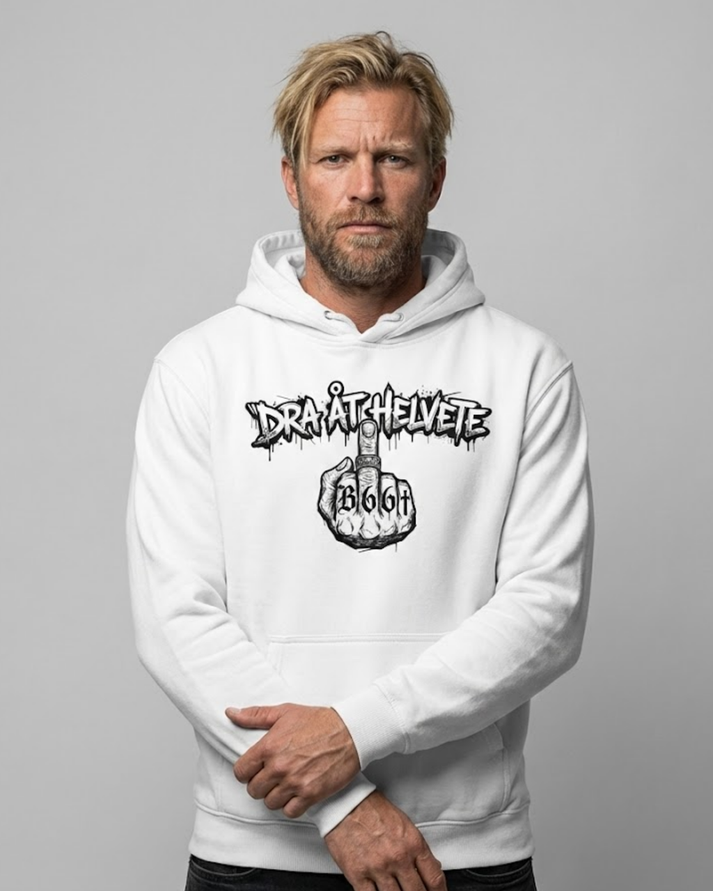 B66 Savage Hoodie – White