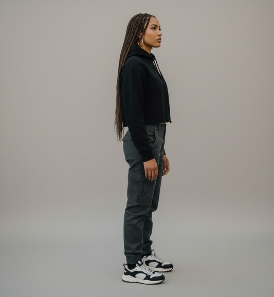 Bolanche66 Luxe Crop Hoodie